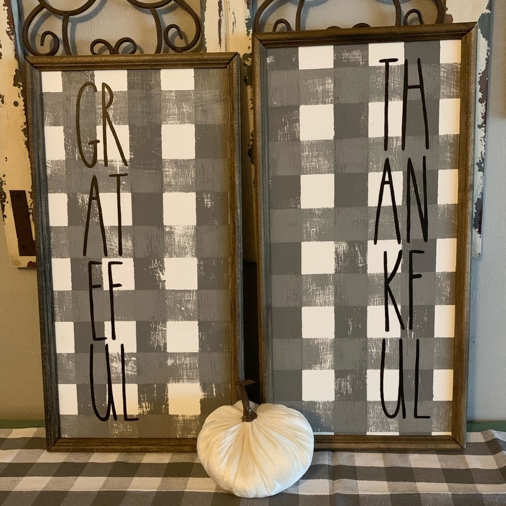 Set of (2) Fall Large Signs